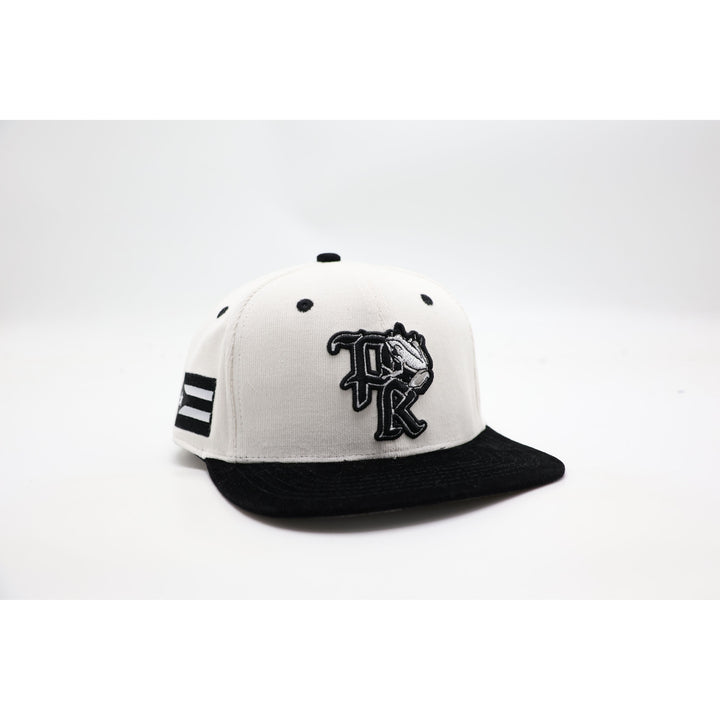 Puerto Rico Corduroy Hat - White &amp; Black