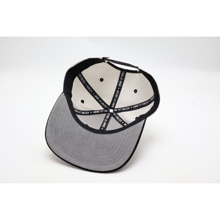 Puerto Rico Corduroy Hat - White &amp; Black