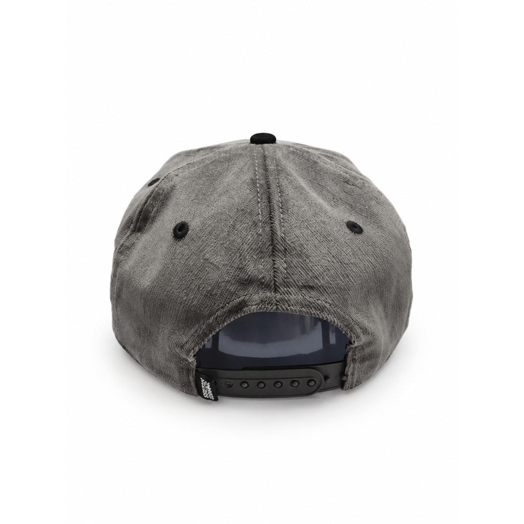 B  Corduroy Hat -grey &amp; black brim