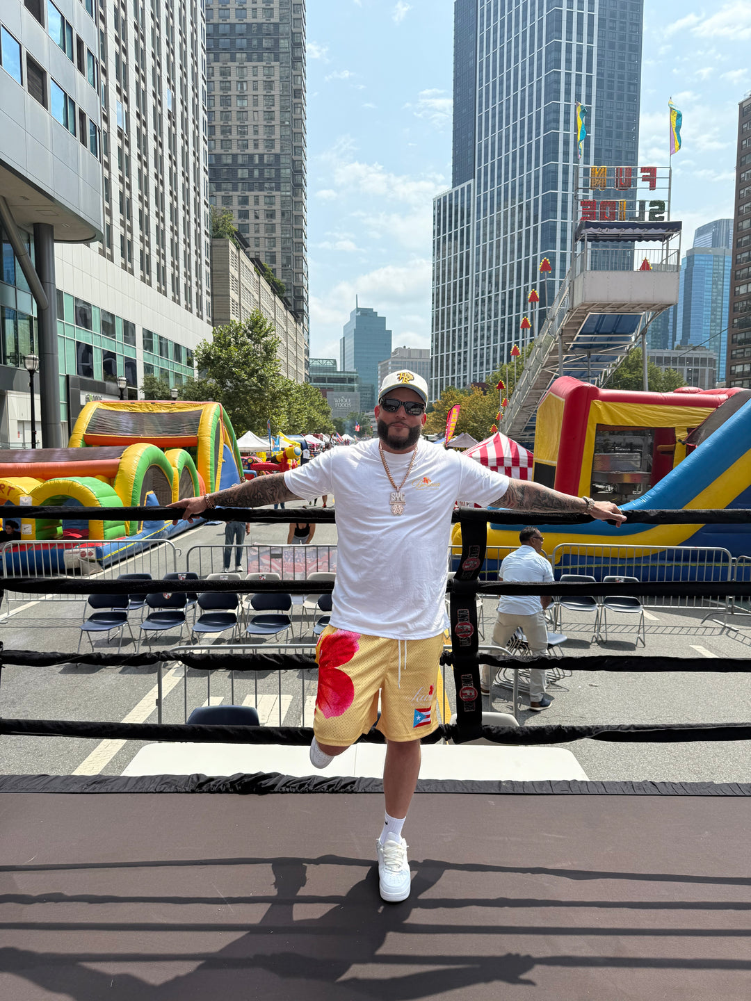 Classic Boricua T-Shirt: Embrace Your Roots in Style (white & yellow)