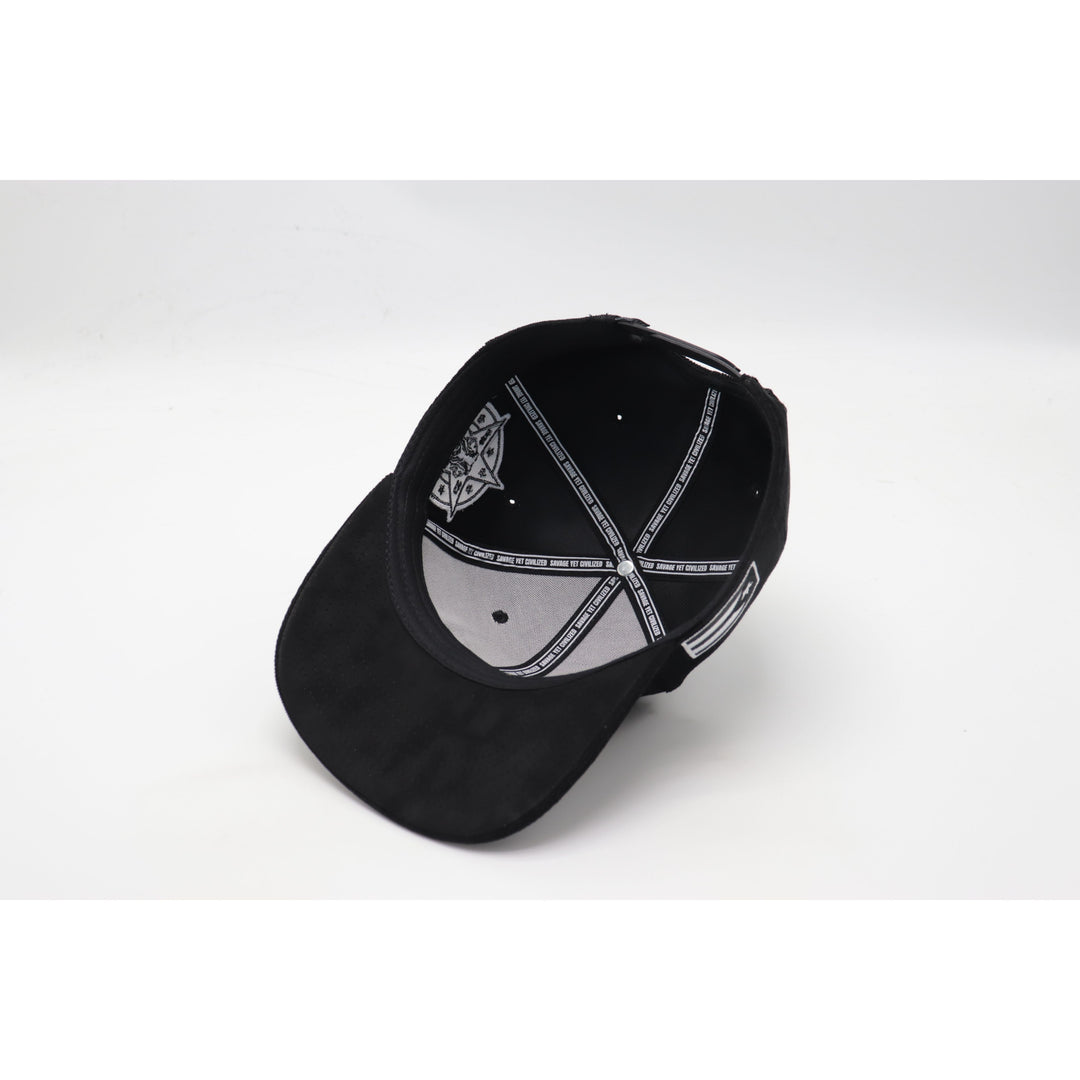 Puerto Rico Corduroy Hat -BLACK & WHITE  (NEW)