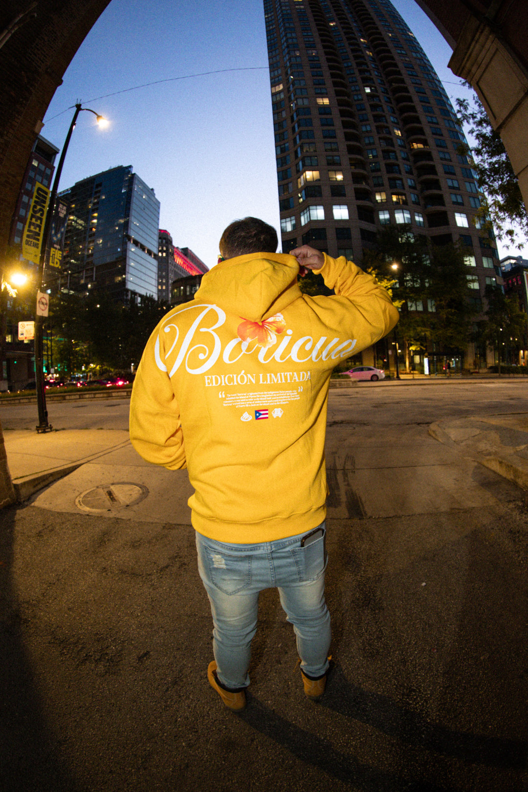 Boricua Bundle – Sky Blue & Mustard Hoodies