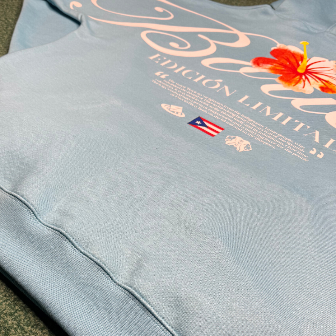 *New*Heavyweight Boricua Hoodie - Carolina Blue