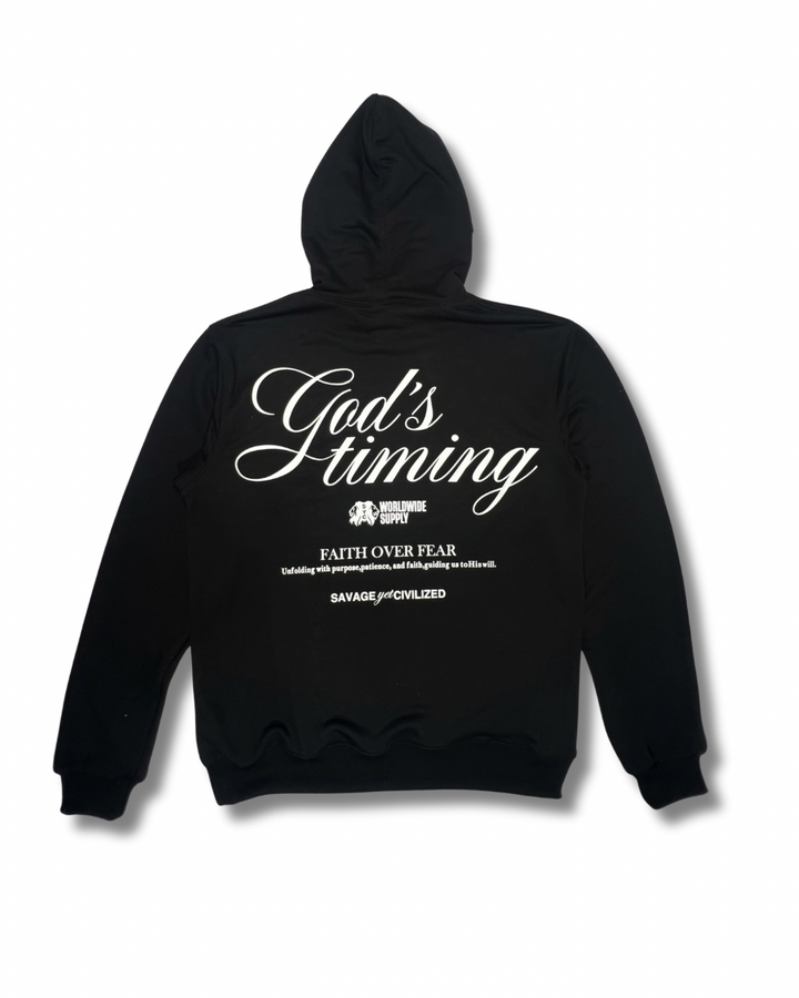 God’s Timing Hoodie – Heavyweight Edition