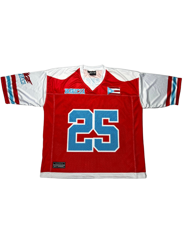 RED CHERRY *NEW* Boricua Oversize Drop Shoulder Jersey