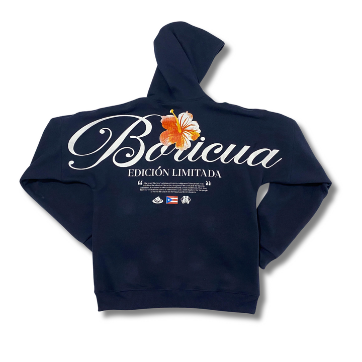 Heavyweight Boricua Hoodie - Navy Blue