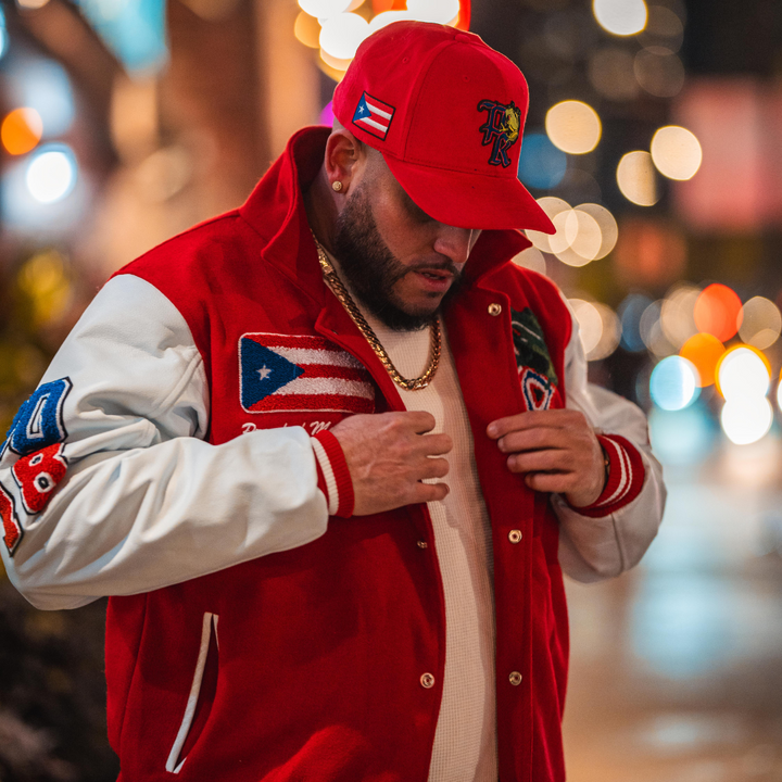 Premium Puerto Rico (RED)Varsity Jacket