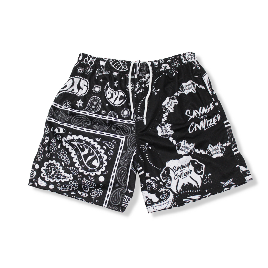 Streetwear Shorts Stylish Mesh Apparel Savage Yet Civilized Apparel