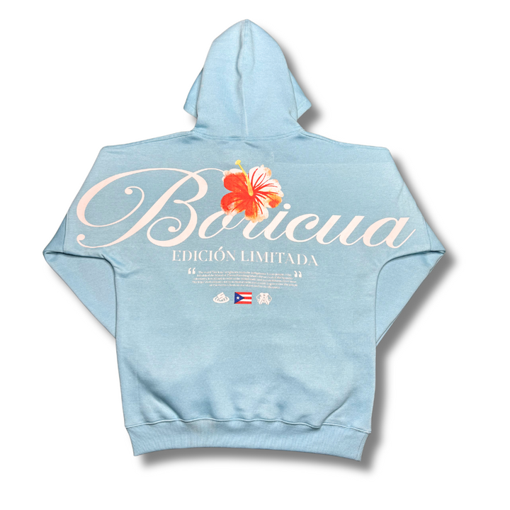 *New*Heavyweight Boricua Hoodie - Carolina Blue