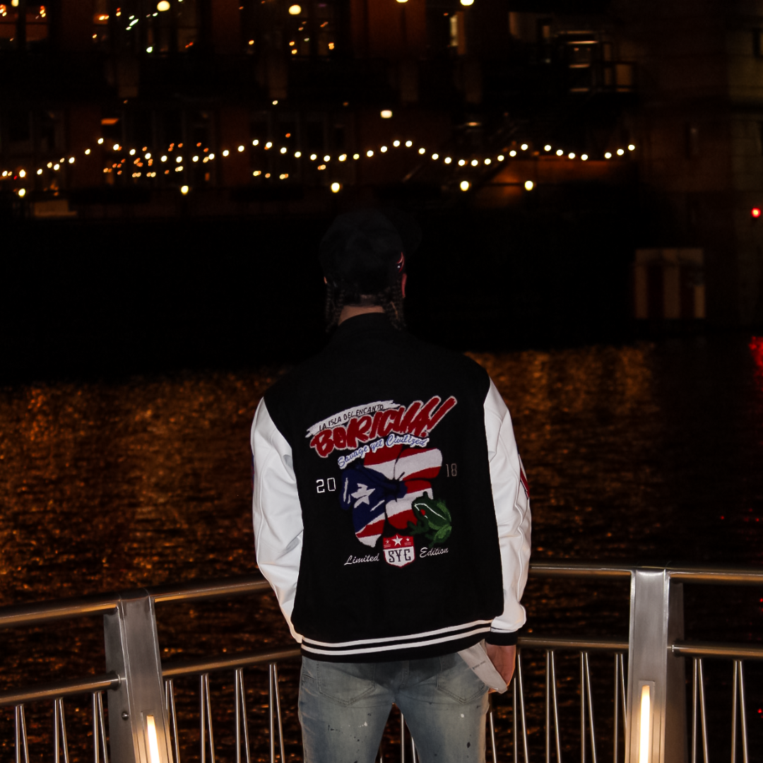 Premium Puerto Rico (BLK)Varsity Jacket