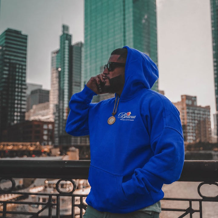 Boricua Edición Limitada royal blue hoodie