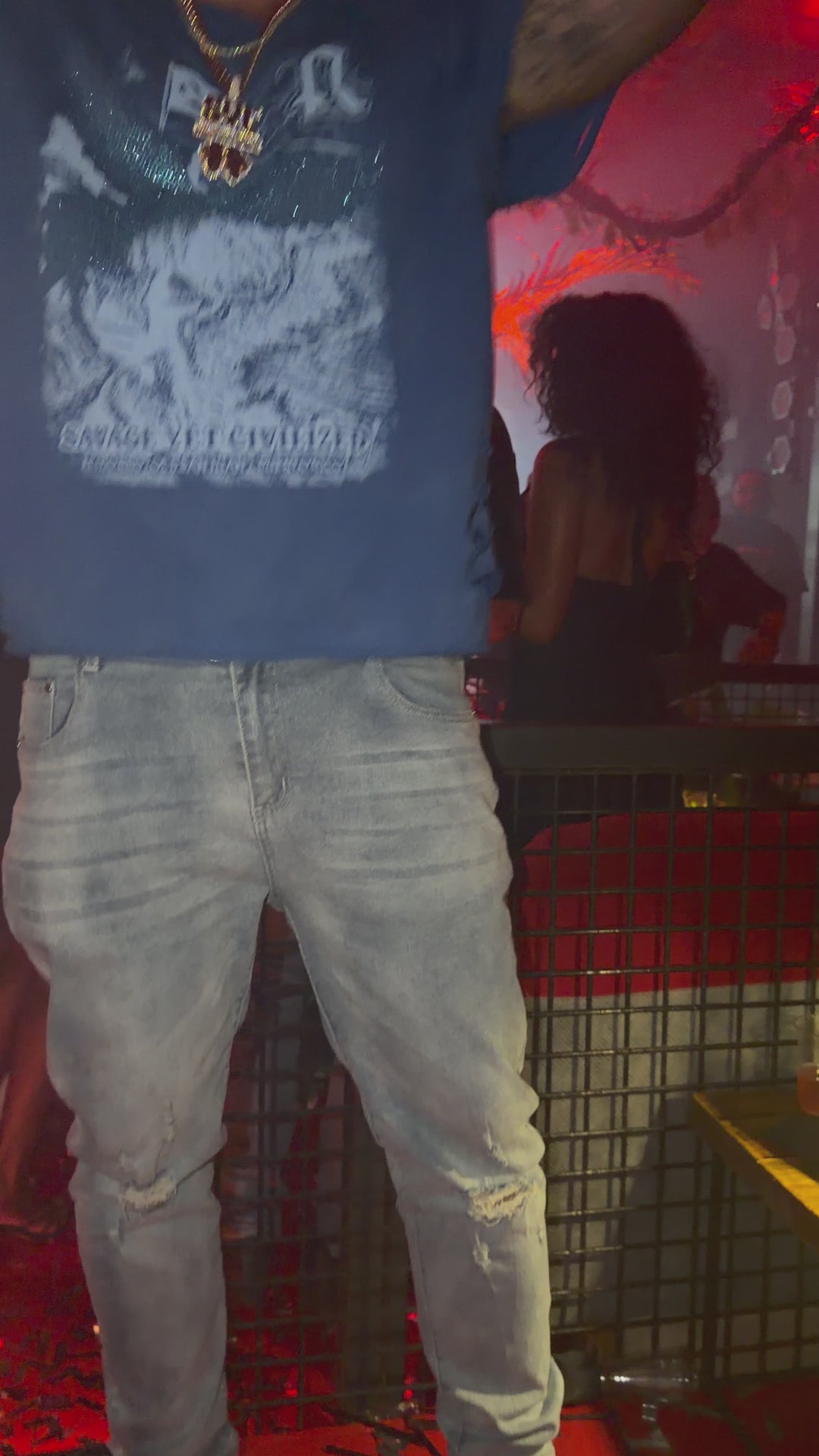 PR "El Morro" Distressed French Terry Tee (blue)