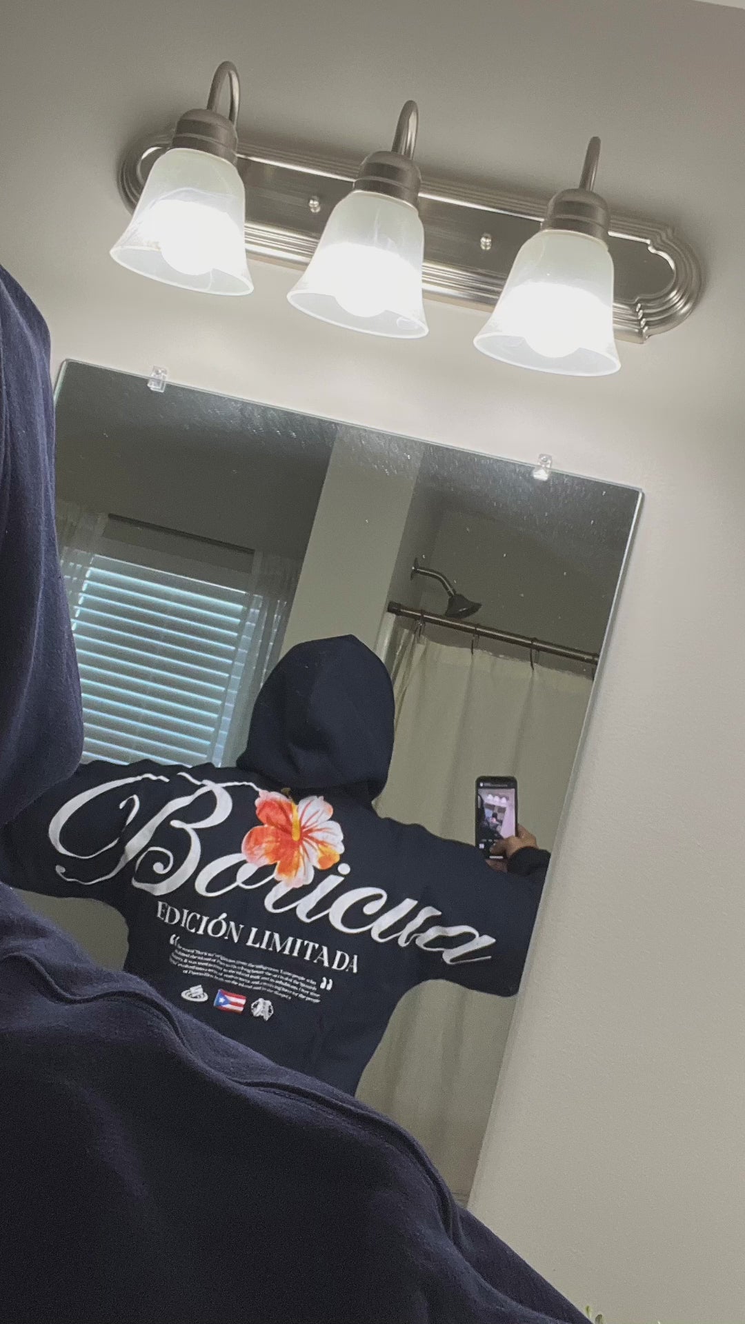 Heavyweight Boricua Hoodie - Navy Blue