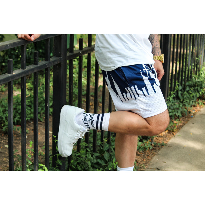 Mesh Gym Shorts "NEW YORK'S" Savage Yet Civilized Apparel