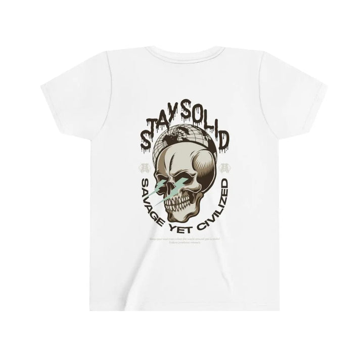 Youth Short Sleeve Tee- stay solid Printify