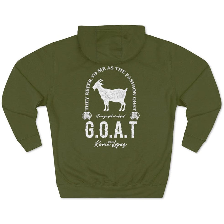 G.O.A.T - Premium Pullover Hoodie Printify